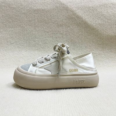 Heightening Platform Sneakers Women Silk Upper Running Shoes For Women