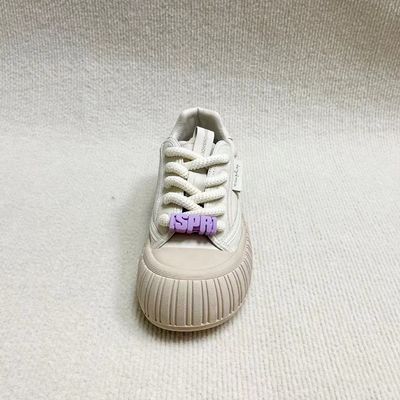Women casual leather shoes with thick soled and in fashion style