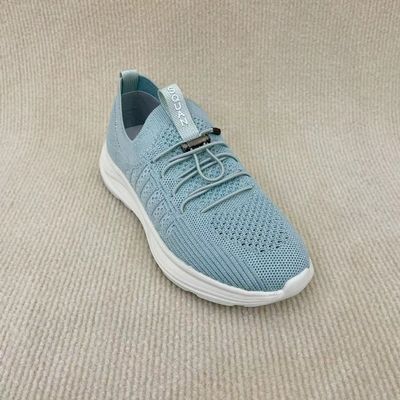 Stylish blue soft bottom breathable ladies sport running shoes athletic