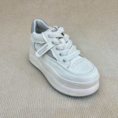 Women high top sneakers with breathable upper and lace up
