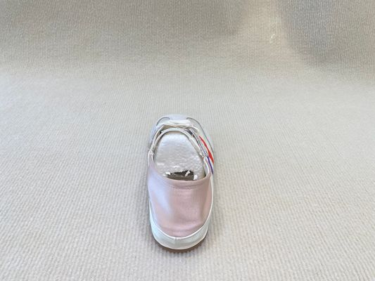 Women casual comfort sneakers satin shoes lace-up breathable with leather and low cut