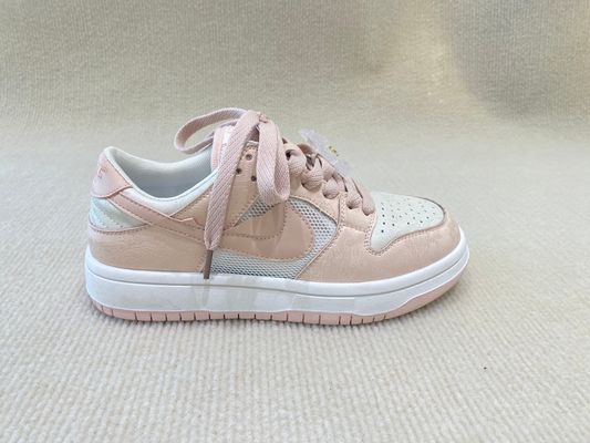 Women leather platform fashion sneakers with printing flowers