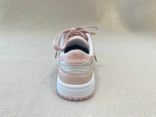 Women leather platform fashion sneakers with printing flowers