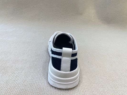 Women black and white sneakers with breathable mesh and mid top