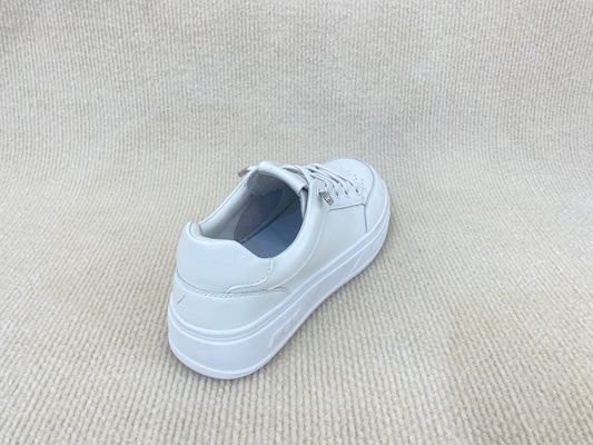 Climbing Running Pure White Sneakers Breathable Spring Lace Up Sport Shoes