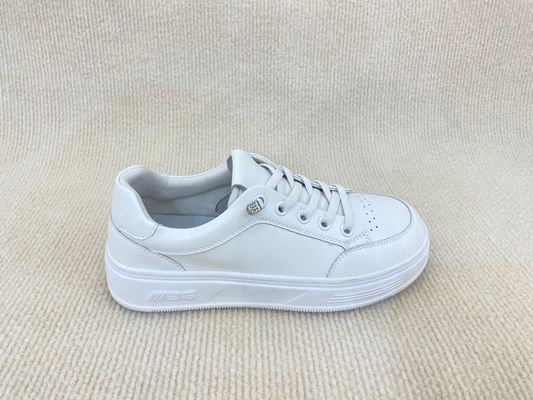 Climbing Running Pure White Sneakers Breathable Spring Lace Up Sport Shoes