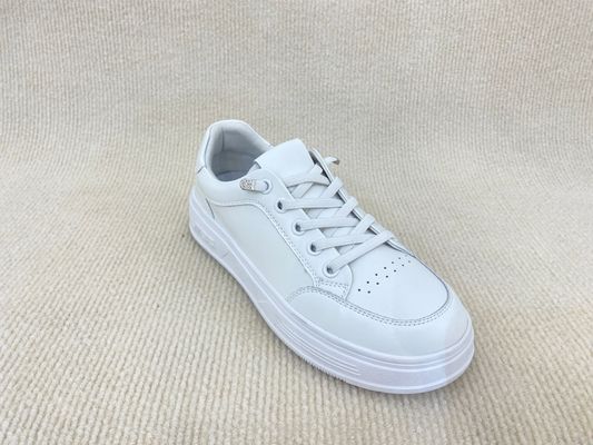 Climbing Running Pure White Sneakers Breathable Spring Lace Up Sport Shoes