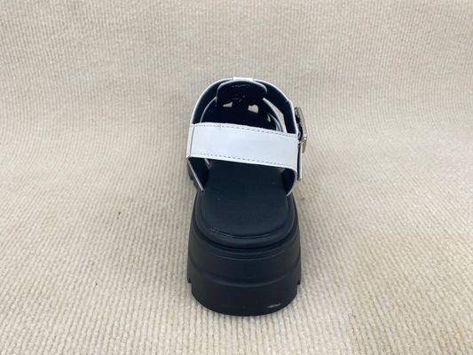 Thick Soled White Platform Sandals TPR Comfortable Platform Sandals