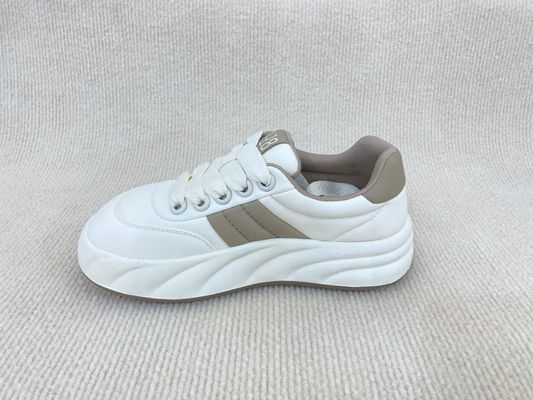 Microfibras Sneakers femininos De couro genuíno